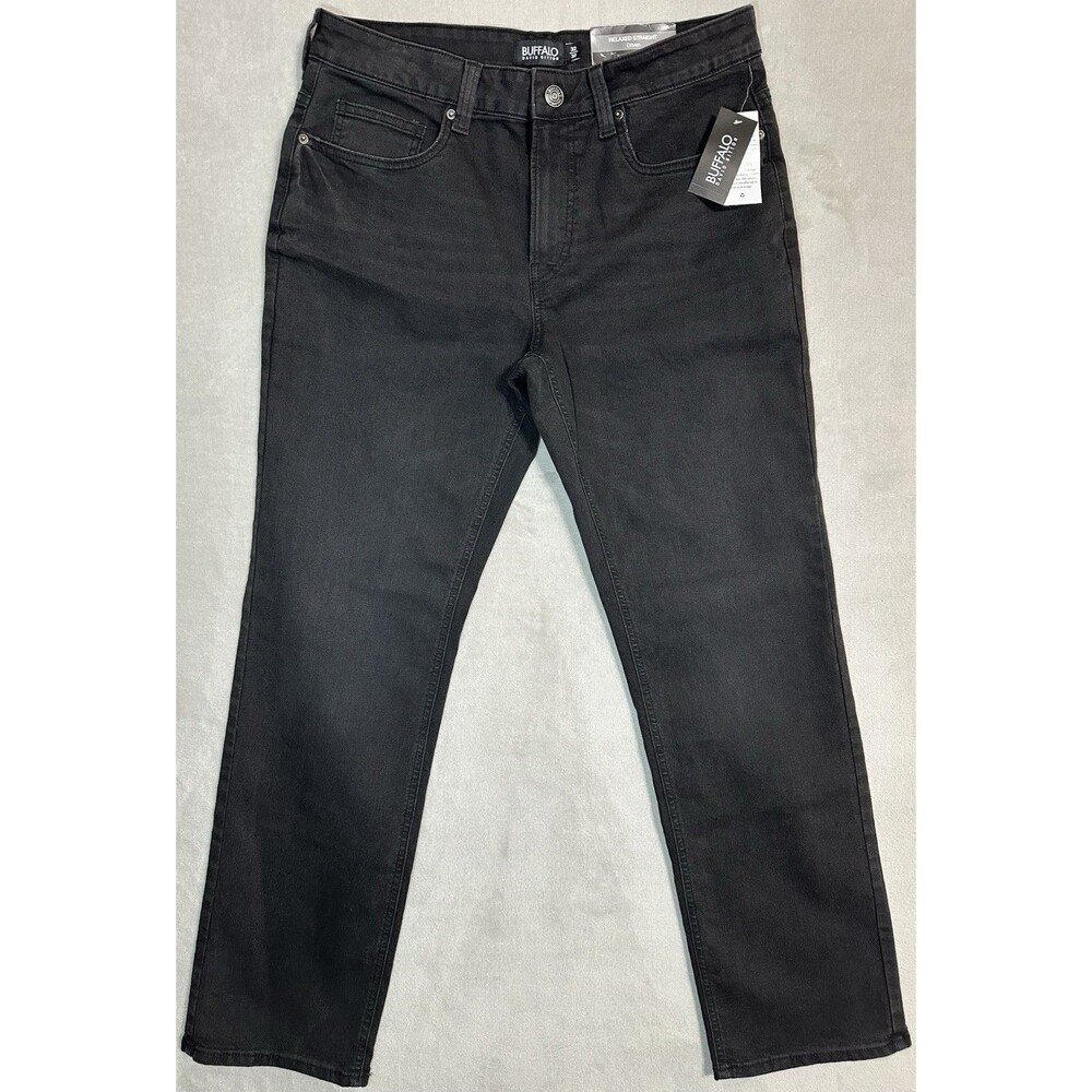 NWT Buffalo David Bitton Driven Men's 32x32 Black Relaxed Straight Stretch Jeans